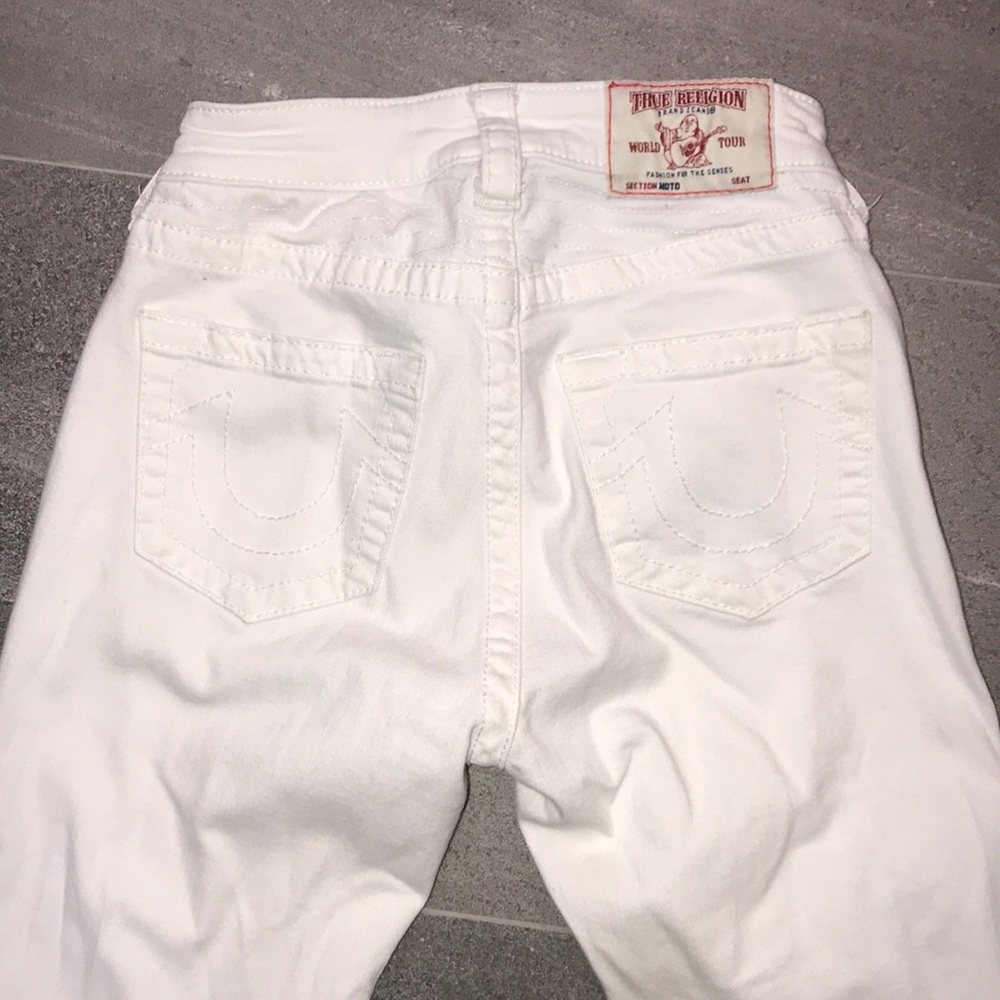 True Religion White Skinny Jeans